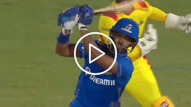 [Watch] Nicholas Pooran Smashes Super Kings Bowler For A Out-Of-The-Stadium Six